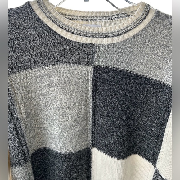 Vintage Bachrach Black and White Patchwork Sweater - Picture 3 of 6